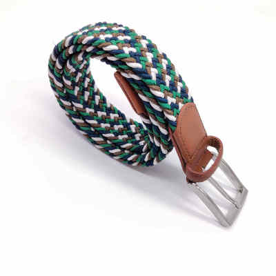 New Canvas Stretch Knitted Belt Women Men Belt