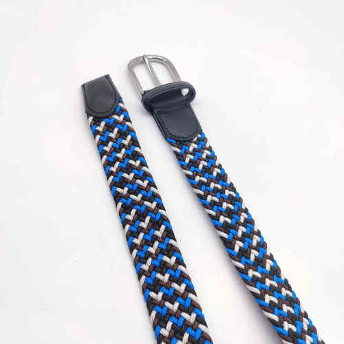 Woven Belts Young Student Pin Buckle Woven Belt Casual Canvas Elastic Expandable Braided Stretch Belt