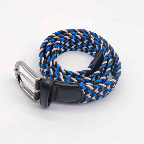 Woven Belts Young Student Pin Buckle Woven Belt Casual Canvas Elastic Expandable Braided Stretch Belt