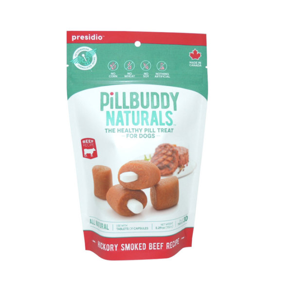 Sac en plastique PET PE brillant imprimé personnalisé refermable pour emballage de nourriture pour chat