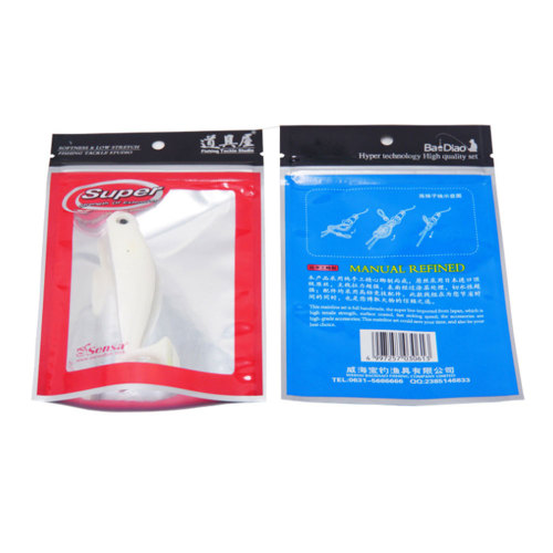 Wholesale Custom Printing Zipper Top Fish Bait Packaging Bag