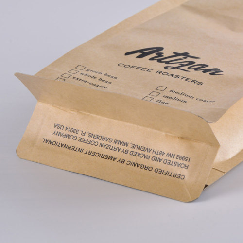 Whole Coffee Bean Kraft Paper Packaging Bag