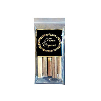 Mylar Foil Laminated Cigar Tobacco Packaging Pouch With Zipper
