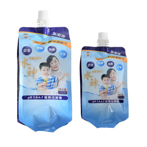 ZB Packaging Chinese Spout Pouch Factory OEM ODM Packaging Bag Supplier Spouted Pouch for Packaging Fruit Juice