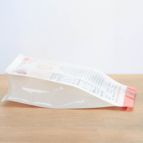 ZB Packaging China Flat Bottom Bag Manufacturer Clear Window Food Safety Plastic Grain Granola Packaging Bag With Hanging Hole