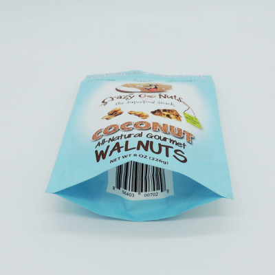 ZB Laminated Plastic High Barrier Nuts Packaging Bag Customizable for Nut Snacks Wholesale