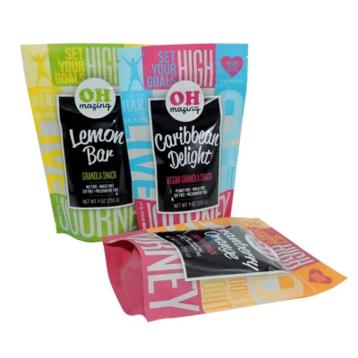 ZB Packaging الصينية Ststand Up Pouch Factory Ziplock Doypack الوقوف الحقيبة