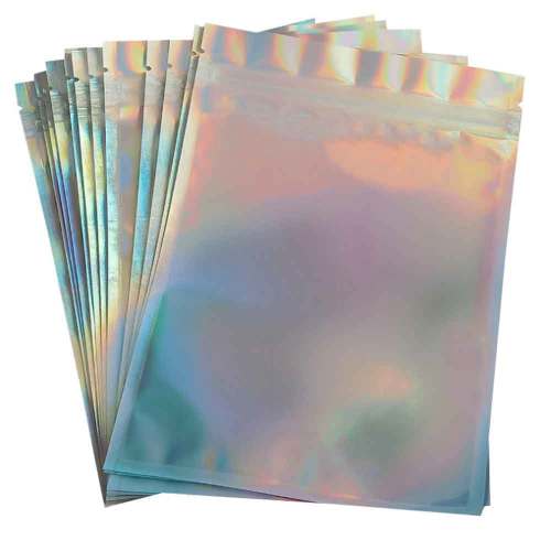 ZB Packaging Chinese Plastic Bag Supplier OEM ODM Holographic Bag for Lipstick Packaging