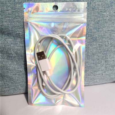 ZB Packaging Chinese Plastic Bag Supplier OEM ODM Holographic Bag for Lipstick Packaging