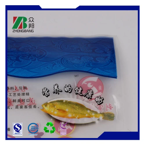 ZB Packaging Fábrica china OEM ODM Bolsa de envasado de alimentos congelados de plástico de alta calidad para envasar mariscos