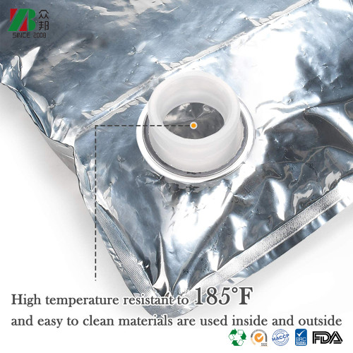 Plastic Packaging Aseptic BiB Bag In Box 3L 5L 6L10L 20L For Fruit Juice Wine Coffee BiB Bag