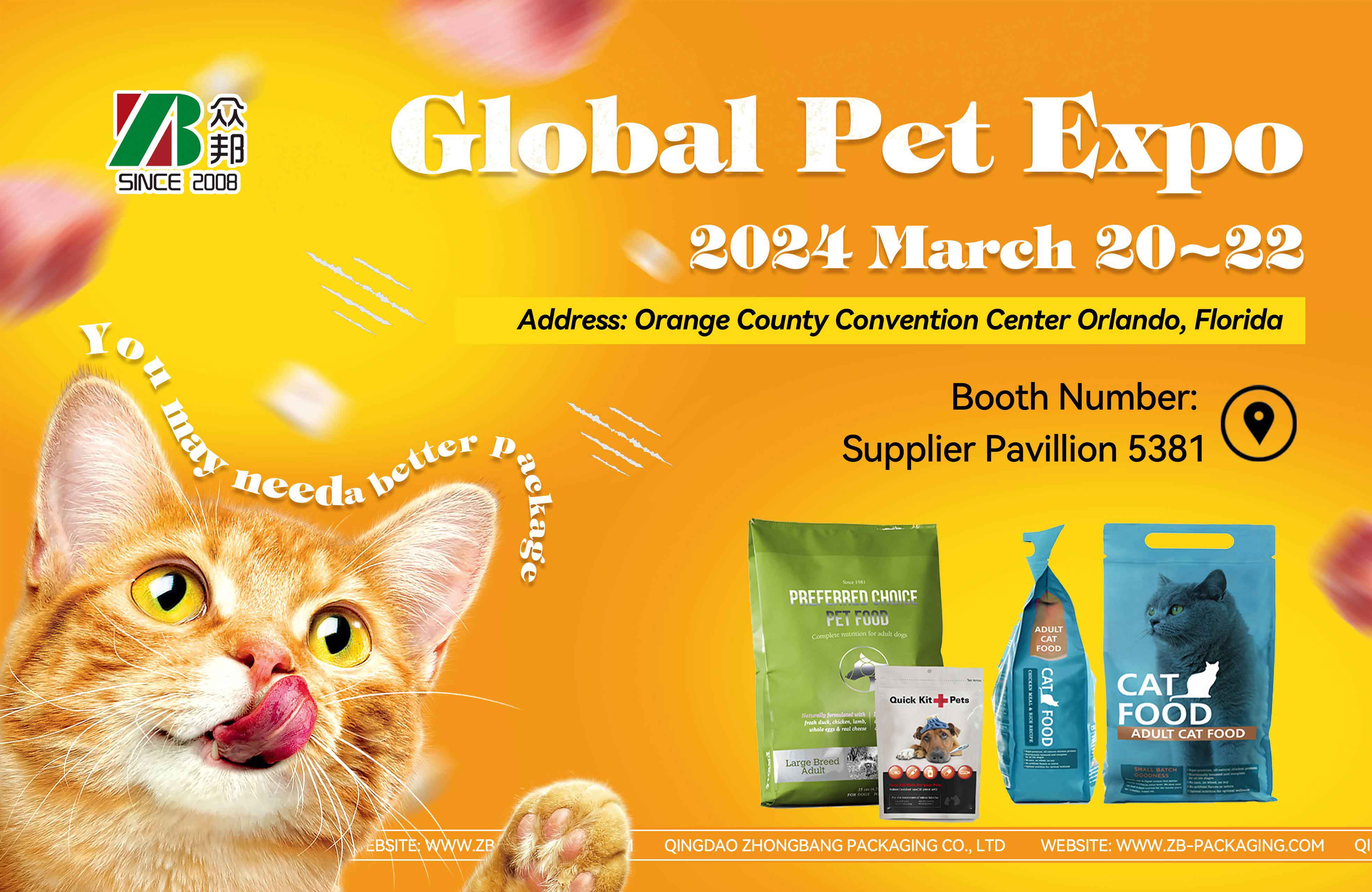 Meeting You At Glaobal Pet EXPO 2024 ZB Packaging Bag Manufacturer   8034573 