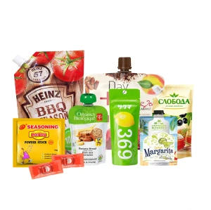 Chine Conception personnalisée Logo Yaourt Jus Boisson Liquide Emballage Stand Up Bec Poche