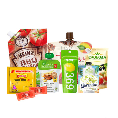 China Custom Design Logo Yogurt Juice Drink Liquid Packaging Stand up Spout Pouch