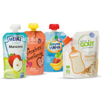 China, diseño personalizado, logotipo, yogur, jugo, bebida, embalaje líquido, bolsa con boquilla de pie