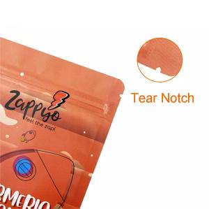 ZB Moisture Proof 7g 14g 28g Gummy Candy Packaging Stand Up Food Bag with Resealable Zipper