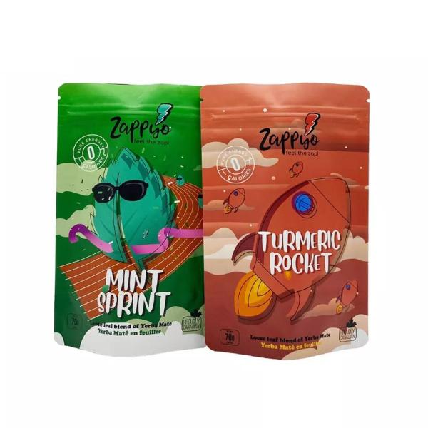 Emballage de bonbons gélifiés résistant à l'humidité ZB 7 g, 14 g, 28 g, sachet alimentaire à fermeture éclair refermable