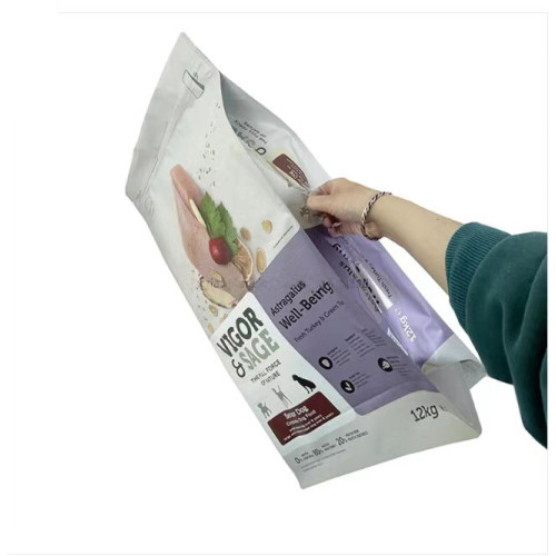 ZB Moisture Proof Pet Dog Food Packaging Bag with Side Handle Wholesale Customized