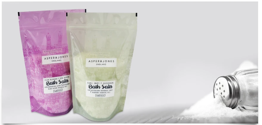 ZB Stand Up Pouch Salt Packaging Bag with Zipper for Salts Wholesale Customized