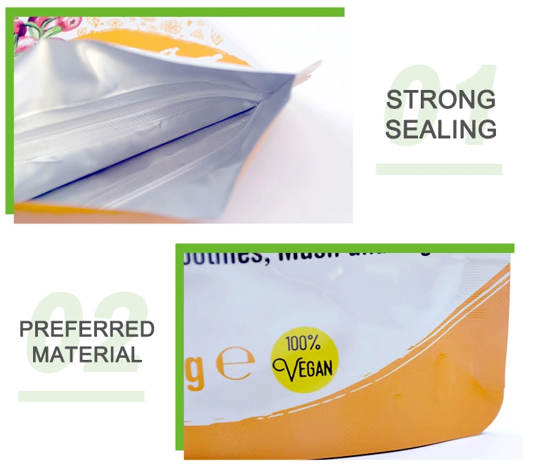 ZB Laminated Plastic High Barrier Nuts Packaging Bag Customizable for Nut Snacks Wholesale