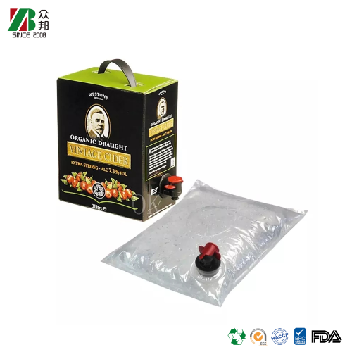 Plastic Packaging Aseptic BiB Bag In Box 3L 5L 6L10L 20L For Fruit Juice Wine Coffee BiB Bag