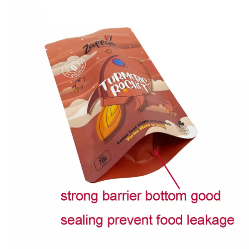 ZB Moisture Proof 7g 14g 28g Gummy Candy Packaging Stand Up Food Bag with Resealable Zipper