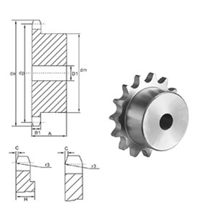 Steel Durable Standard Finished Bore Sprockets 100BS chain sprockets for Manufacturing from China