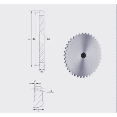 European Standard Stock bore platewheel 085 sprocket platewheel