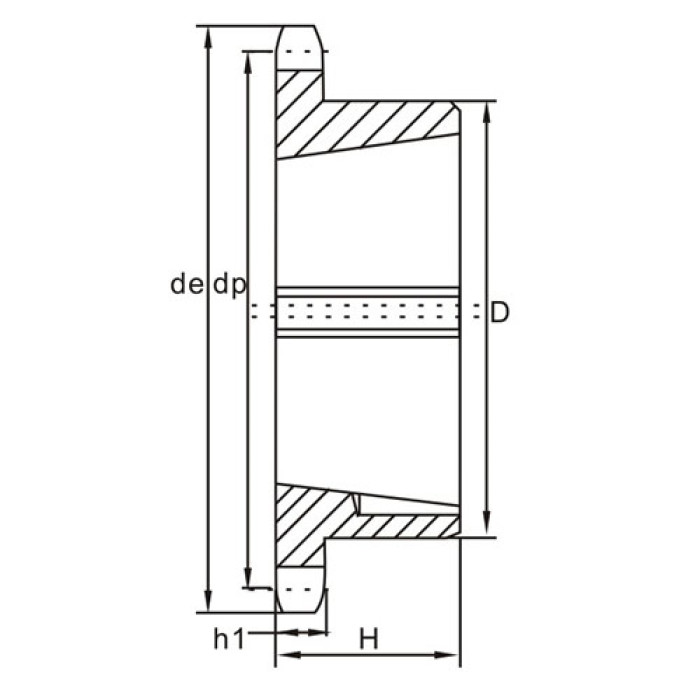 Piñón de cadena American Standard Taper Bore Sprocket 40