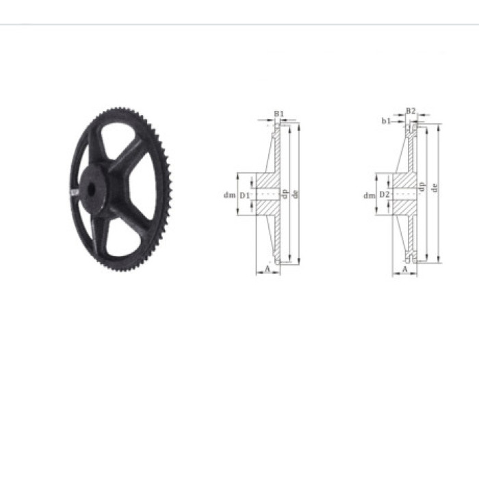 European Standard pilot bore chain wheel Cast iron sprocket 16 chain sprocket