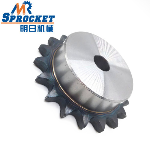Piñón de cadena de alta precisión fabricado en China de transmisión Stock Bore Sprocket 100