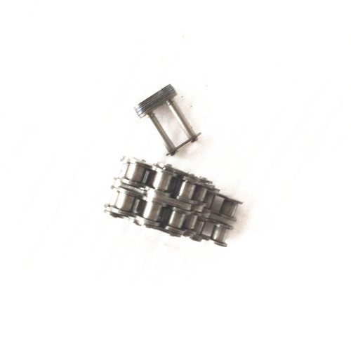 Cadena de rodillos DIN / ISO ss304 con cadena de rodillos de pasador extendido Conector de cadena de rodillos de transmisión 08B-1