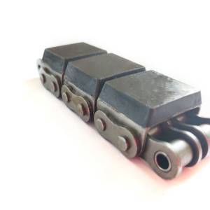 Conveyor roller chain- 10B-G1 Roller chains with vulcanised elastomer profiles Dimensions