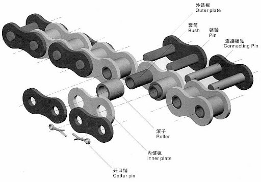 The Structure Of the Roller Chain