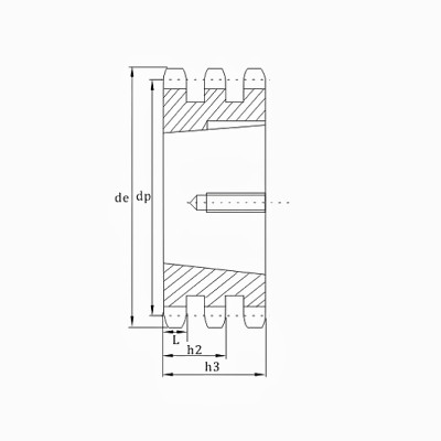 Metric 08B-3 Taper Bore Sprockets