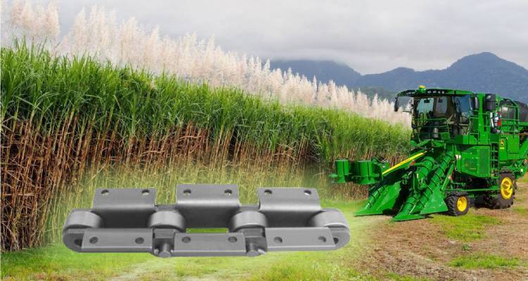 Suagar Cane Harvester Chains Application