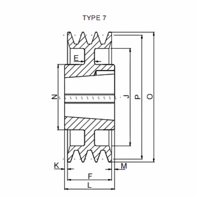 SPB Taper Lock V Belt Pulley 1 Groove