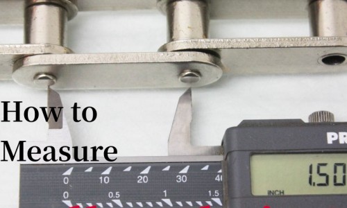 ¿Cómo medir una cadena de rodillos?