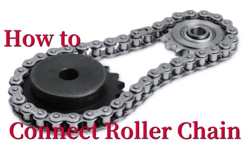 ¿Cómo conectar la cadena de rodillos?