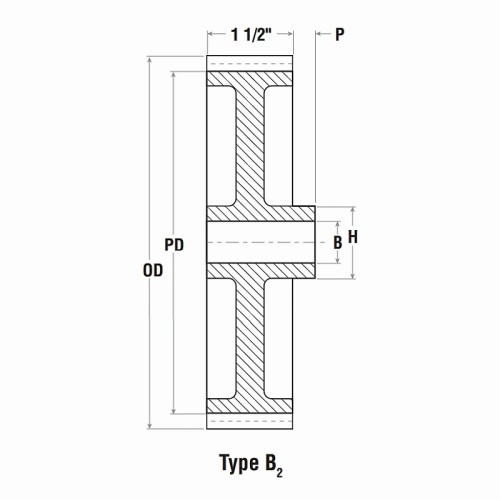 6DP Imperial Steel Spur Gear