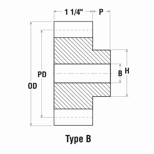 8DP Imperial Steel Spur Gear