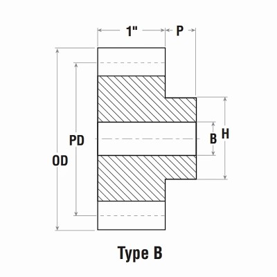 10DP Imperial Steel Spur Gear