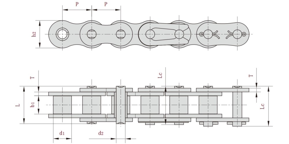 Heavy Duty Roller Chain Size Chart