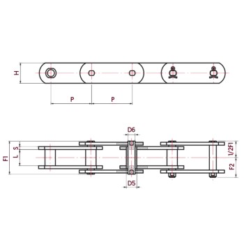 Conveyor Chain FV140 Conveyor Chains | FV Series Conveyor Chain