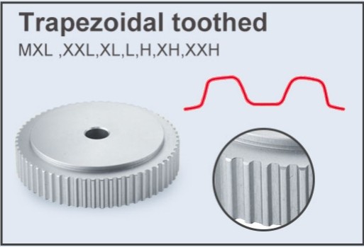 Trapezoidal Toothed Timing Belt Pulley