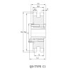 ANSI D60B Sprocket With QD Bushing