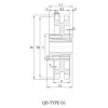 ANSI D100B Sprocket With QD Bushing