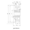 ANSI D140B Sprocket With QD Bushing