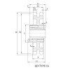 ANSI D120B Sprocket With QD Bushing