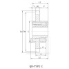 ANSI 200B Sprocket With QD Bushing